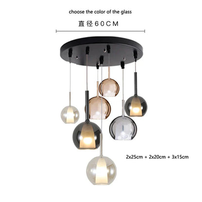 DecorBites™ Designer Glass Chandelier Pendant Light for Dining Room Kitchen Loft Home Decor