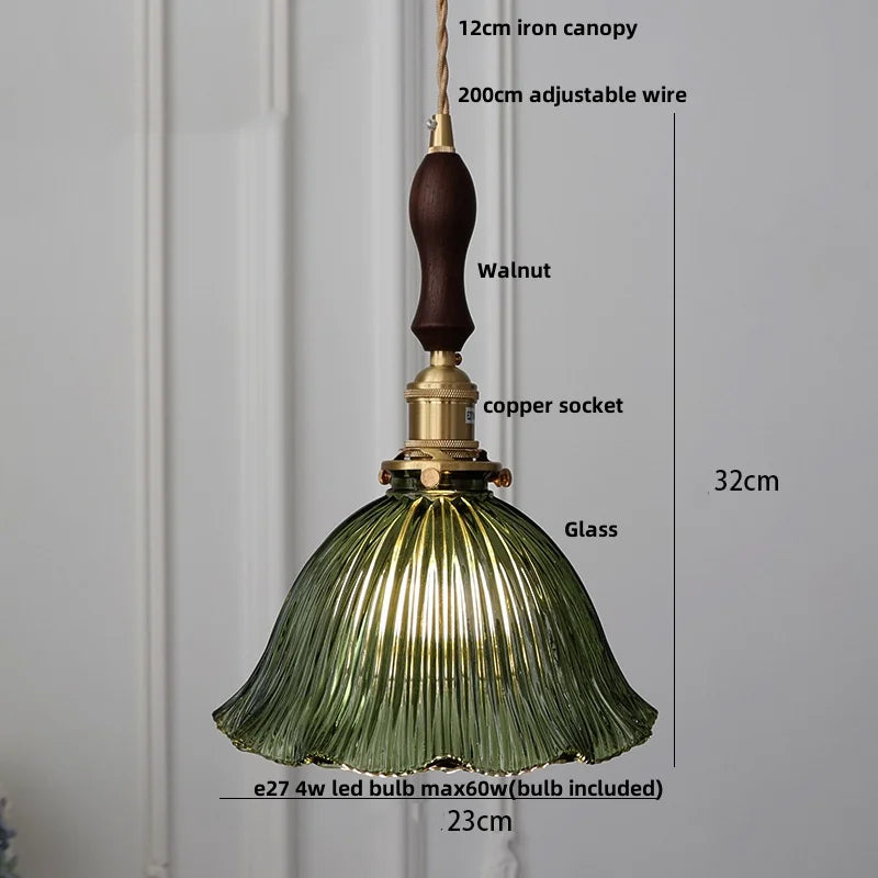 DecorBites™ Clear Glass LED Pendant Light Fixture for Modern Home Decor