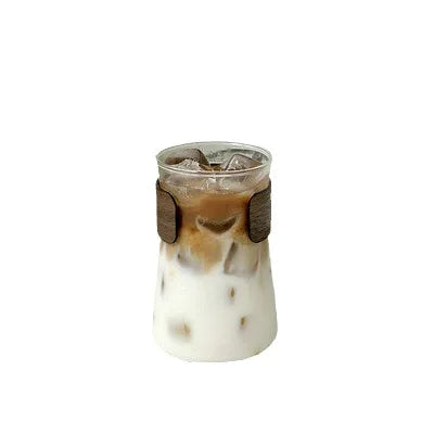 DecorBites™ Glass Iced Latte Coffee Cup for Hot/Cold Beverages