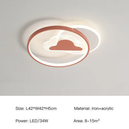 DecorBites™ Kids Room LED Ceiling Chandelier Modern Nursery Study Hanging Lamp