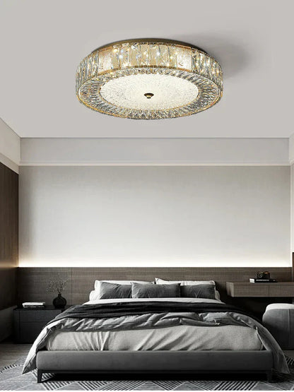 DecorBites™ Gold Glass LED Ceiling Light Fixture Stainless Steel Lamps