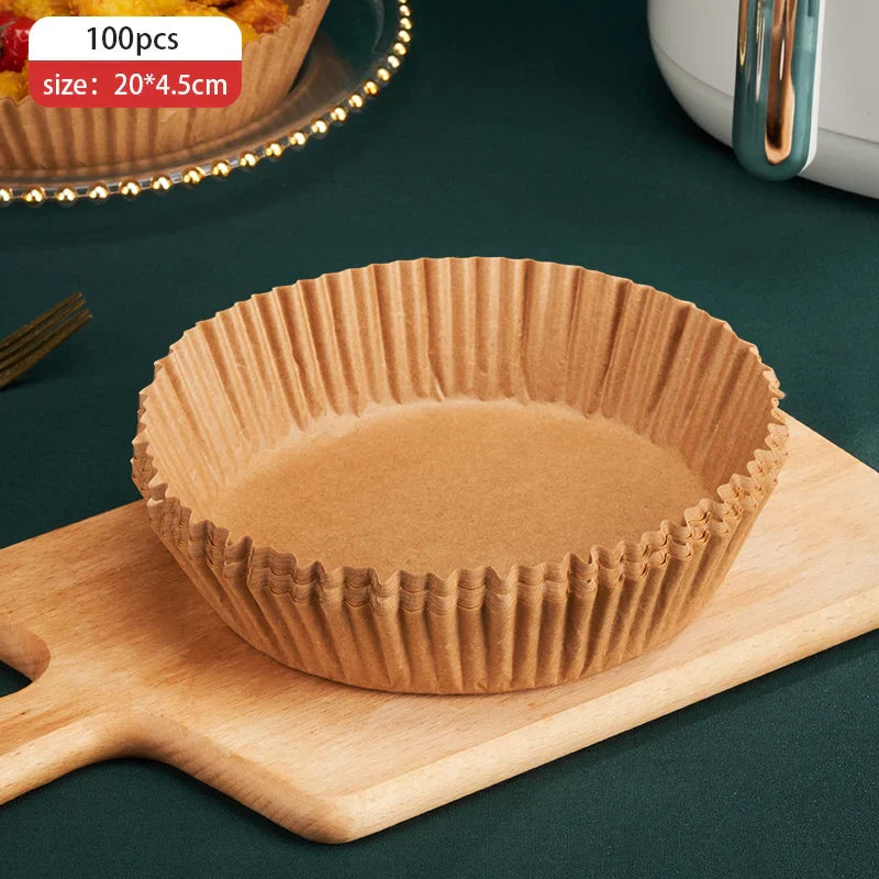 DecorBites™ Air Fryer Non-Stick Barbecue Paper, Oil-proof Oven & Microwave Cooking Plate