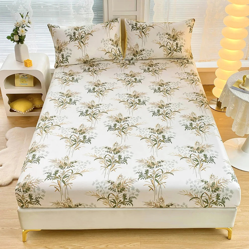 Gold Feather Bedding Set