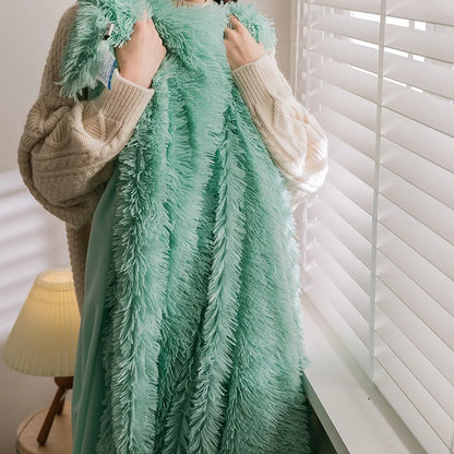 DecorBites™ Cozy Faux Fur Throw Blanket for All Seasons