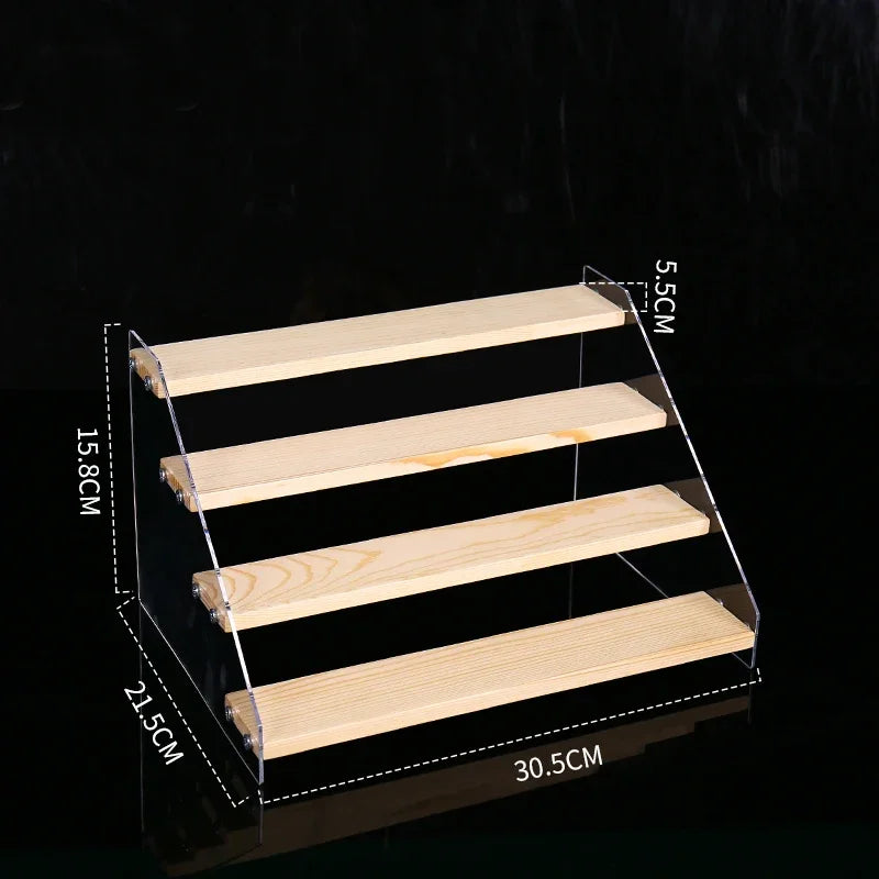 DecorBites™ Acrylic Makeup Organizer Display Stand - 5 Layer Clear Cosmetic Holder