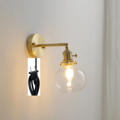 DecorBites™ Glass Ball Wall Lamp Sconce Modern Nordic Sconce Lighting for Bedroom Mirror
