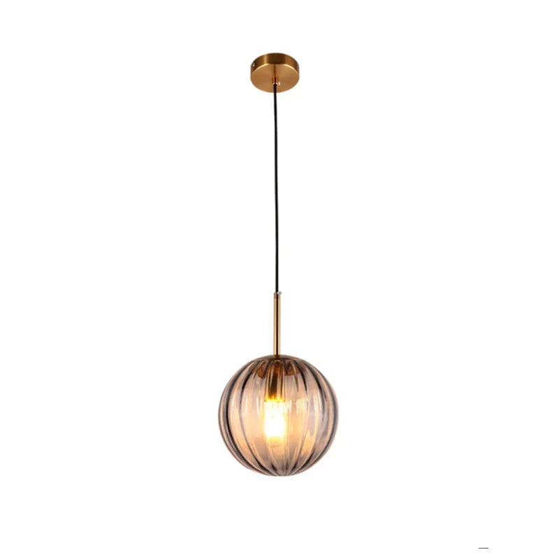 DecorBites™ Glass Ball Pendant Lamp: Modern Nordic LED Lighting for Home, Restaurant, Living Room