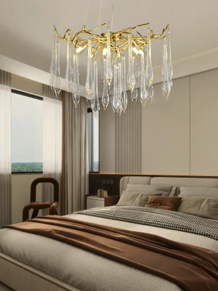 Droplet Crystal Chandelier