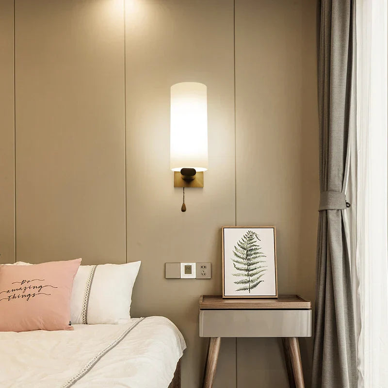 DecorBites™ LED Wooden Wall Lamps for Bedroom Stairs Interior Lighting Sconce Fixtures