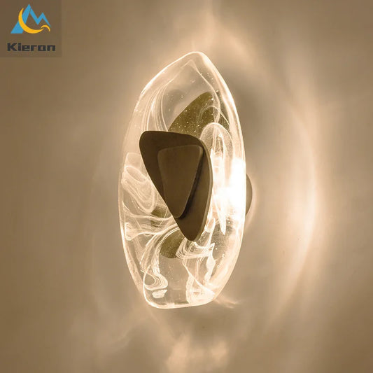 DecorBites™ Crystal LED Wall Lamp Modern Glass Wall Light for Living Room, Bedroom, Bathroom