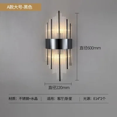 DecorBites™ Crystal LED Wall Light Modern Indoor Lighting for Living Room & Aisle