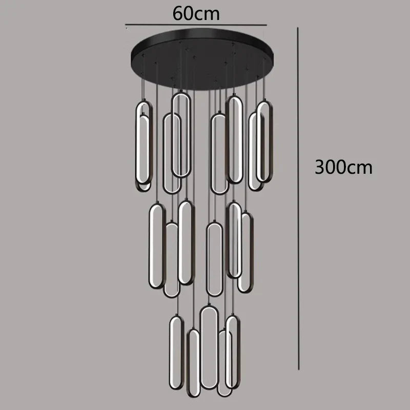 DecorBites™ LED Pendant Chandeliers for Living Room Staircase Indoor Lighting