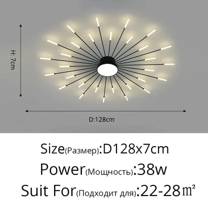 DecorBites™ Acrylic LED Ceiling Lights for Bedroom Hall Living Kids Room Lamps