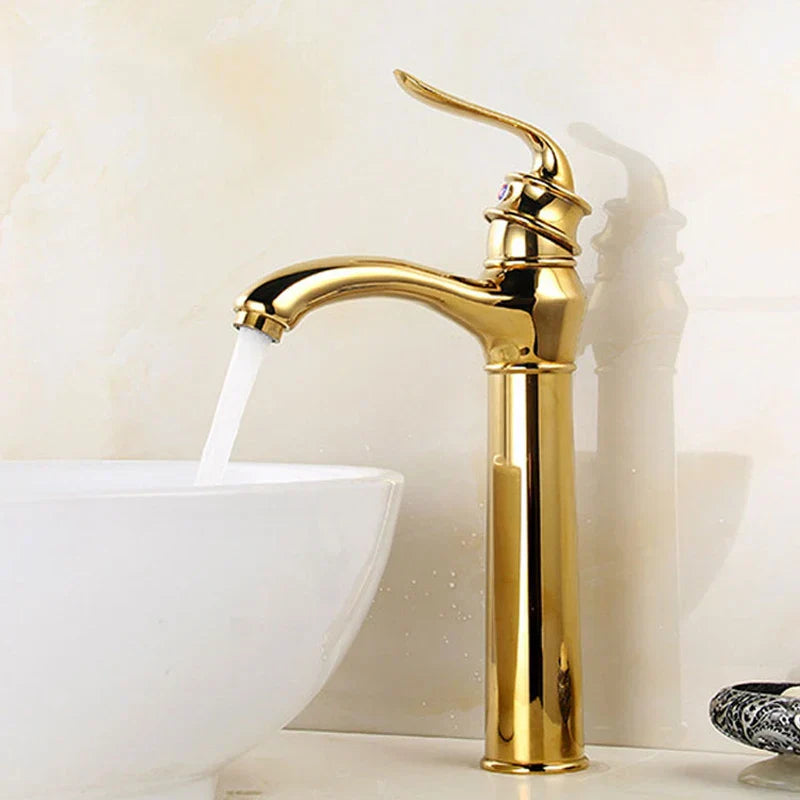 Gold Modern Basin Faucet