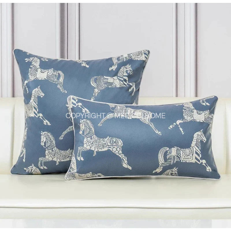 Gold Silk Jacquard Cushion