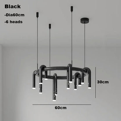 DecorBites™ Circular Ring Pendant Lights - LED Chandelier for Home Living Room & Restaurant