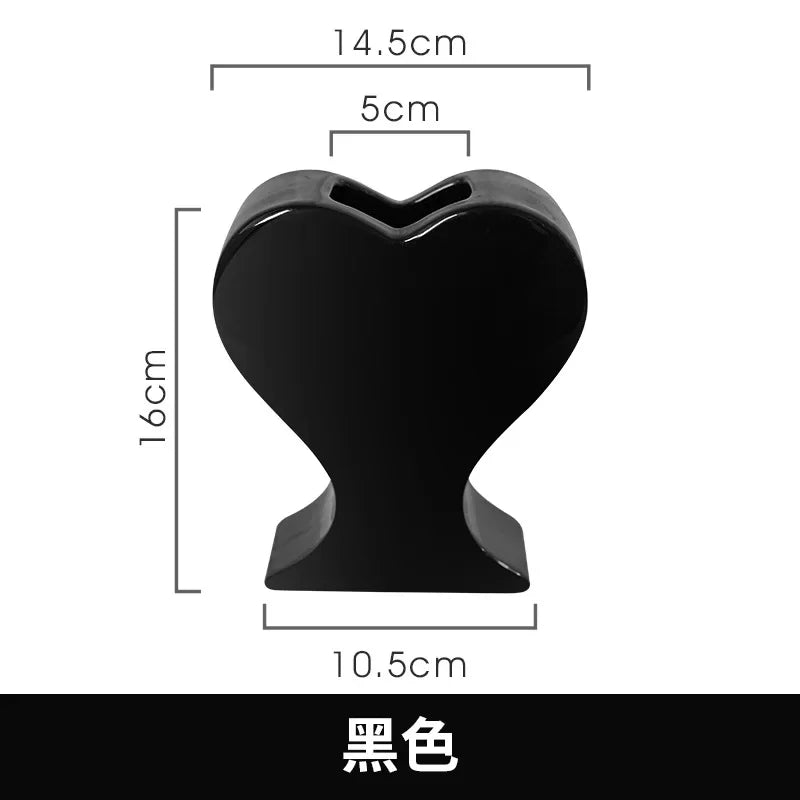 Porcelain Heart Vase