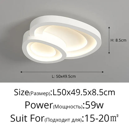DecorBites™ LED Flower Chandelier for Modern Bedroom Ceiling Lamps - Indoor Lighting for Home