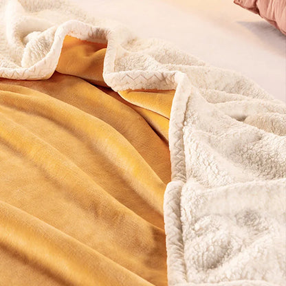 DecorBites™ Double-Layer Velvet Sofa Blanket: Luxuriously Warm & Skin-Friendly