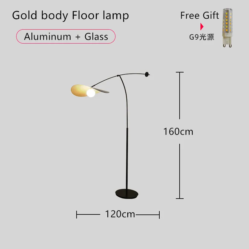 DecorBites™ Adjustable Long Arm LED Floor Lamp for Reading & Living Room