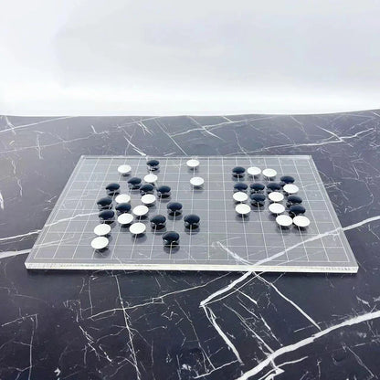 DecorBites™ Geometric Chess Set - Minimalist Chessboard & Pieces for Casual Games