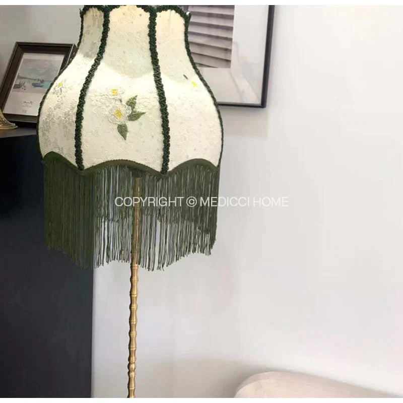 Camellia Jacquard Bell Lampshade