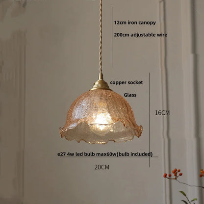 DecorBites™ Clear Glass LED Pendant Lamp for Dining Coffee Restaurantr Aisle - Modern Nordic Design