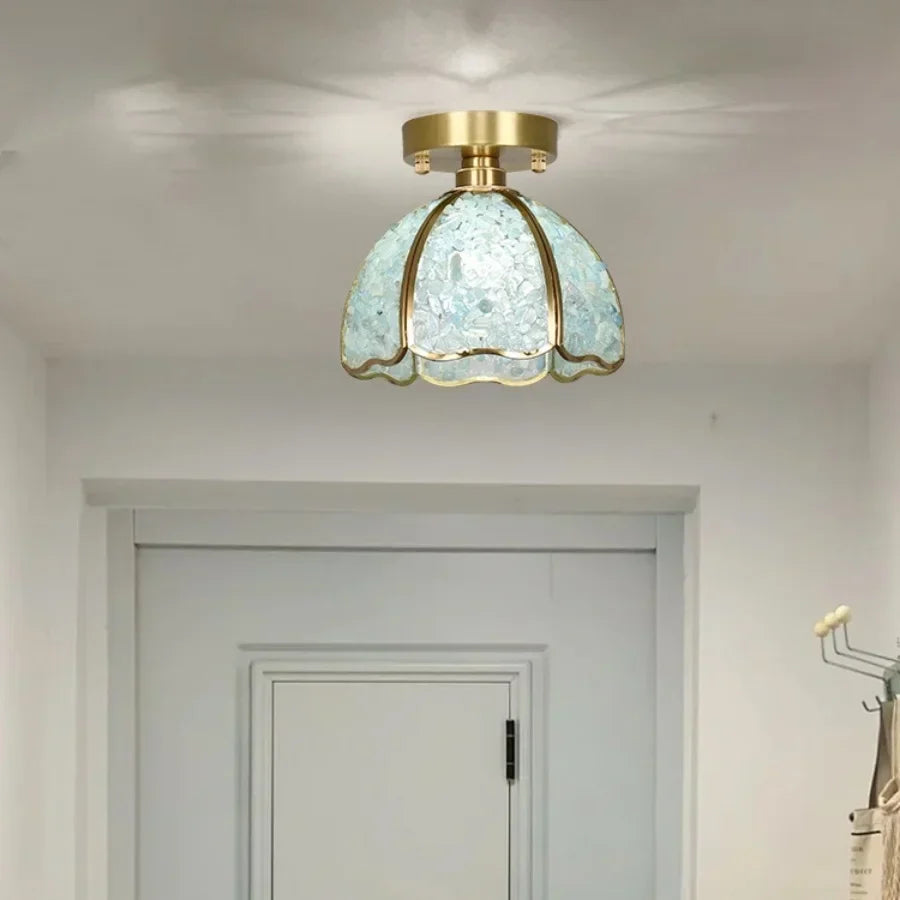 DecorBites™ Glass Crystal Ceiling Light Fixture Modern Nordic Design