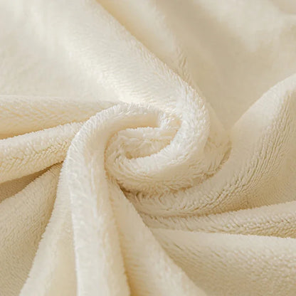 DecorBites™ Cozy Velvet Fitted Sheet: Thick Warm Bed Cover for Bedroom Living Room