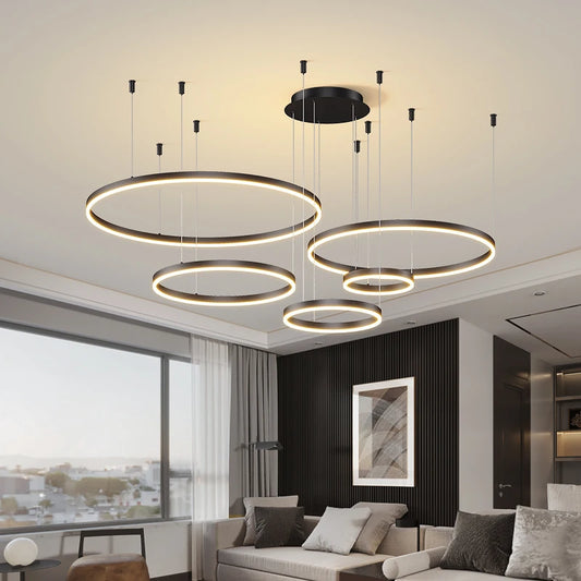 DecorBites™ Circular Ring Chandelier Ceiling Lighting