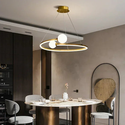 DecorBites™ Iron LED Chandelier Light, Ideal for Living Room, Restaurant, Study, Kitchen, Garage