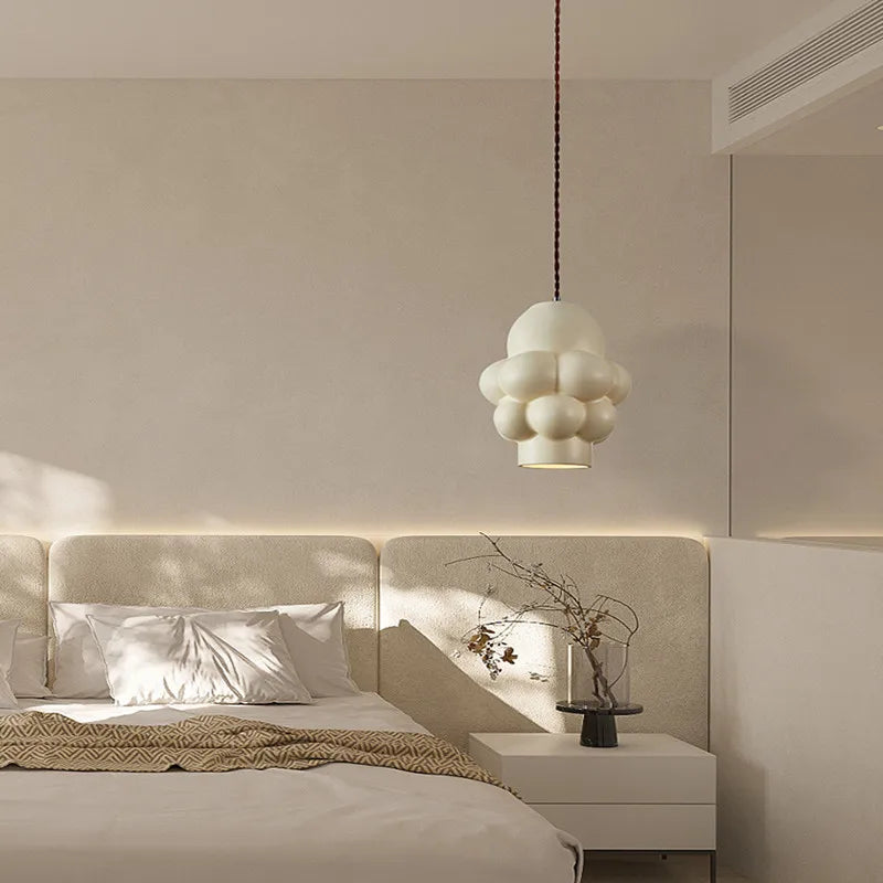 DecorBites™ Creamy Wind LED Chandelier: Nordic Wabi Sabi Style for Dining Room, Bedroom, & Bar