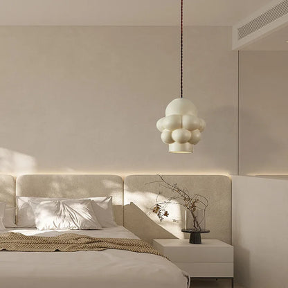 DecorBites™ Creamy Wind LED Chandelier: Nordic Wabi Sabi Style for Dining Room, Bedroom, & Bar