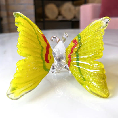 DecorBites™ Crystal Butterfly Figurine Glass Paperweight Sculpture Christmas Decor Gift