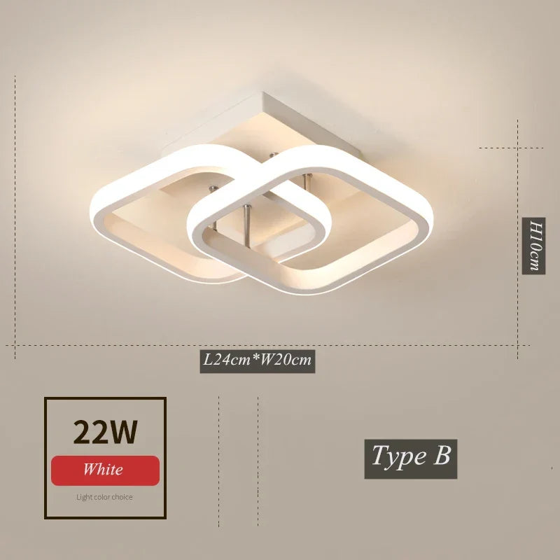 DecorBites™ LED Aisle Ceiling Lights for Home Lighting in Bedroom Living Room Corridor
