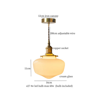 DecorBites™ Glass LED Pendant Lamp: Nordic Minimalism for Bedroom, Living Room, Kitchen & More