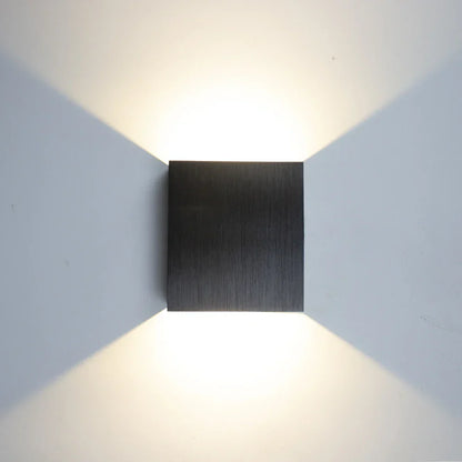 DecorBites™ LED Up Down Wall Lamps: Gold & Silver Aluminium Wall Light for Bedroom, Living Room, Corridor