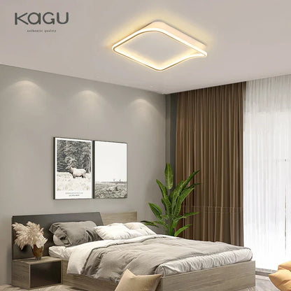 DecorBites™ Golden LED Ceiling Chandelier: Modern Simplicity for Living, Dining, and Bedrooms
