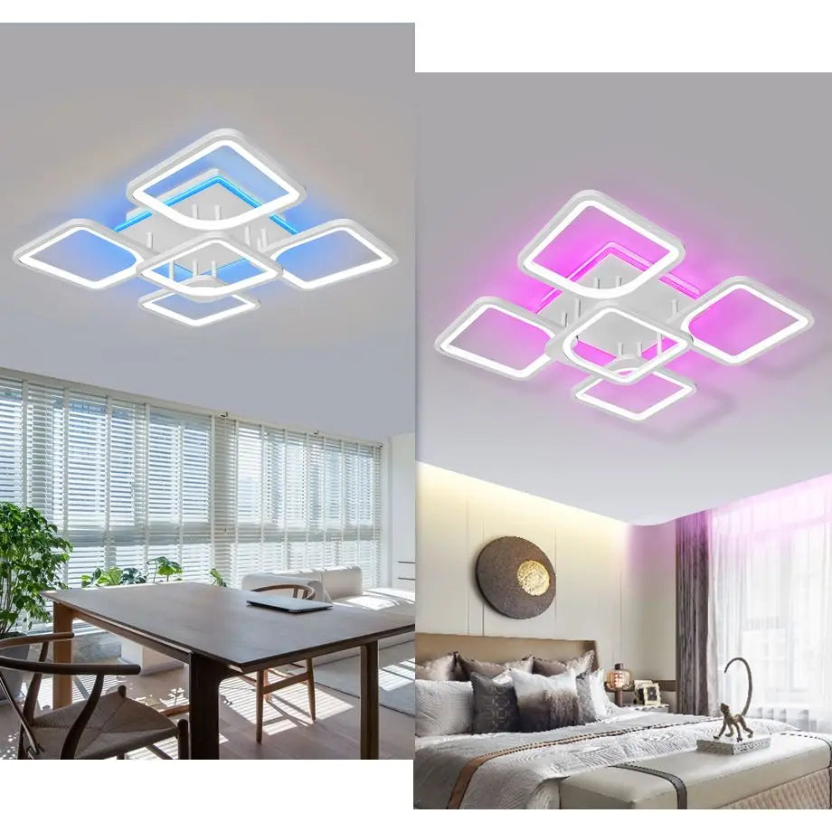 DecorBites™ LED Ceiling Chandelier with Dimmable Light for Home Decor