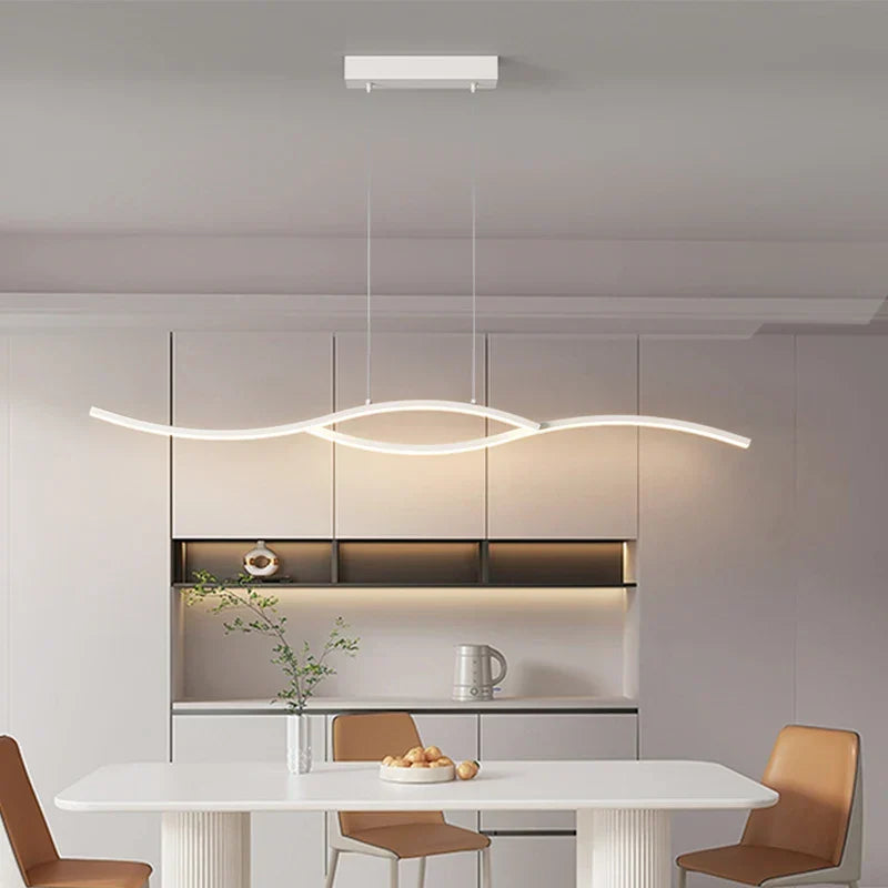 Nordic LED Pendant Light 100cm Dimmable Remote