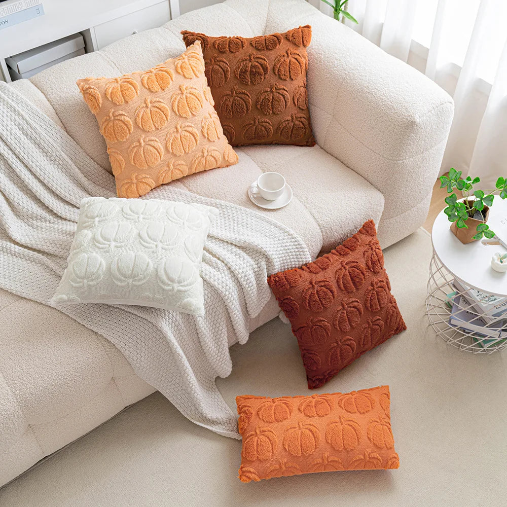Plush Halloween Cushion Cover