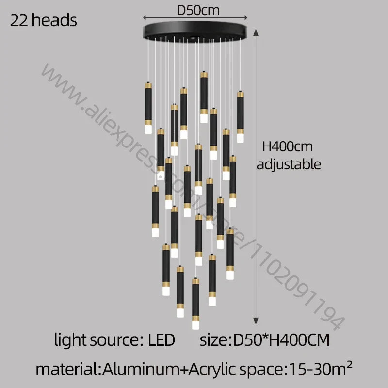 Nordic Acrylic LED Chandelier