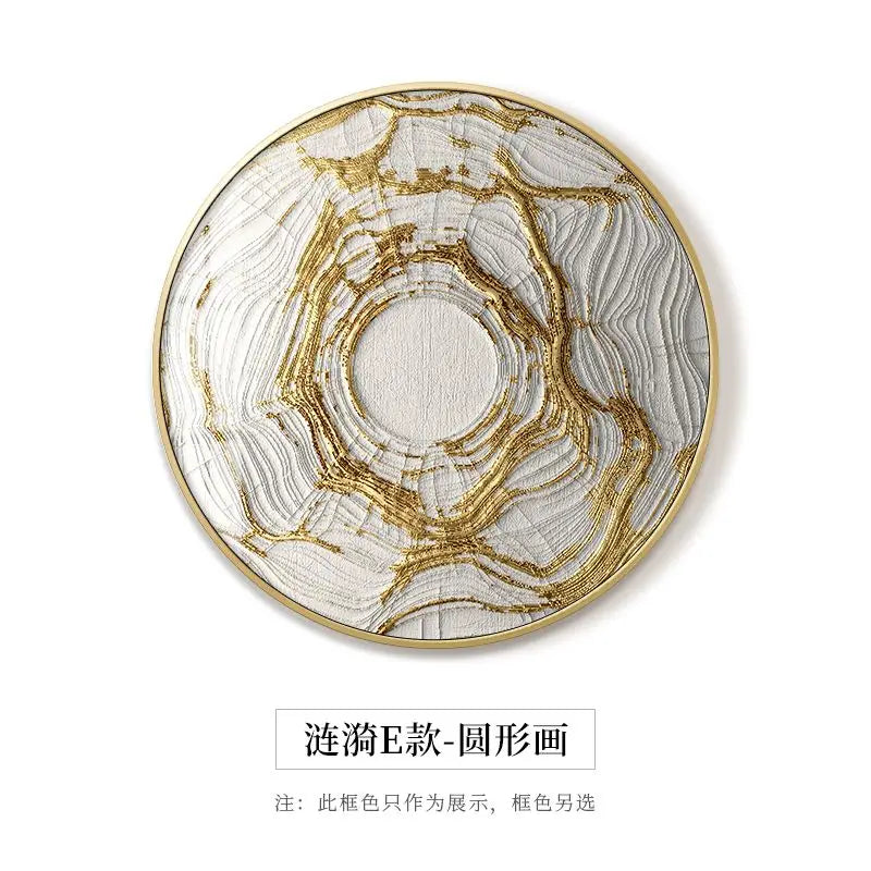 Gold Foil Abstract Art