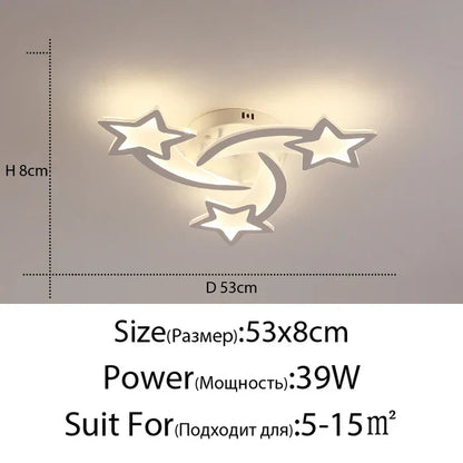 DecorBites™ LED Acrylic Chandelier Lights with Remote for Home Indoor Lighting