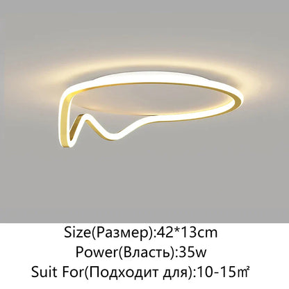 DecorBites™ Geometry Round LED Ceiling Light for Home Decor