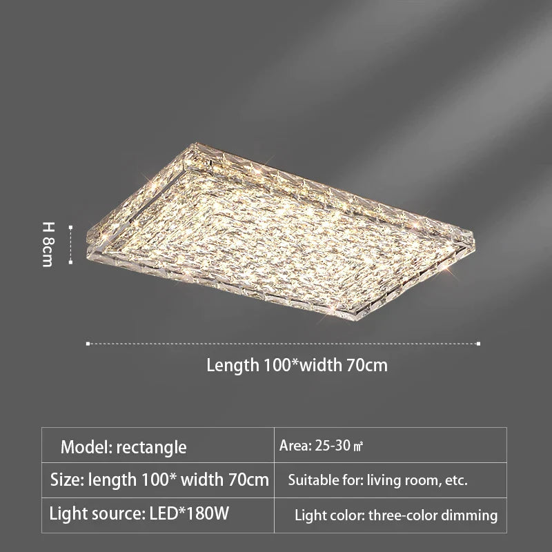 DecorBites™ Crystal LED Ceiling Chandeliers for Elegant Home Decor Lighting