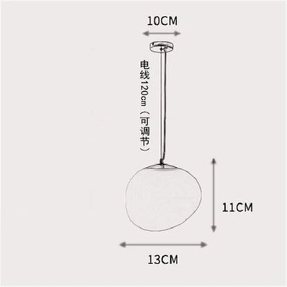 DecorBites™ Gregg Glass Pendant Light, Modern LED Hanging Lamp for Dining Kitchen Loft