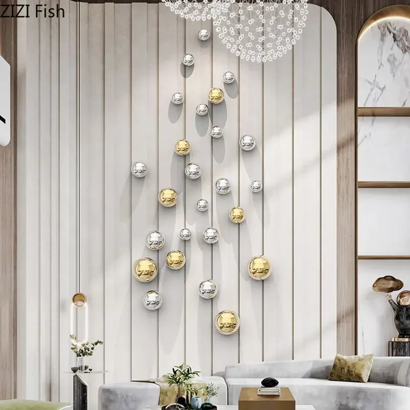 Gold Ball Wall Ornaments