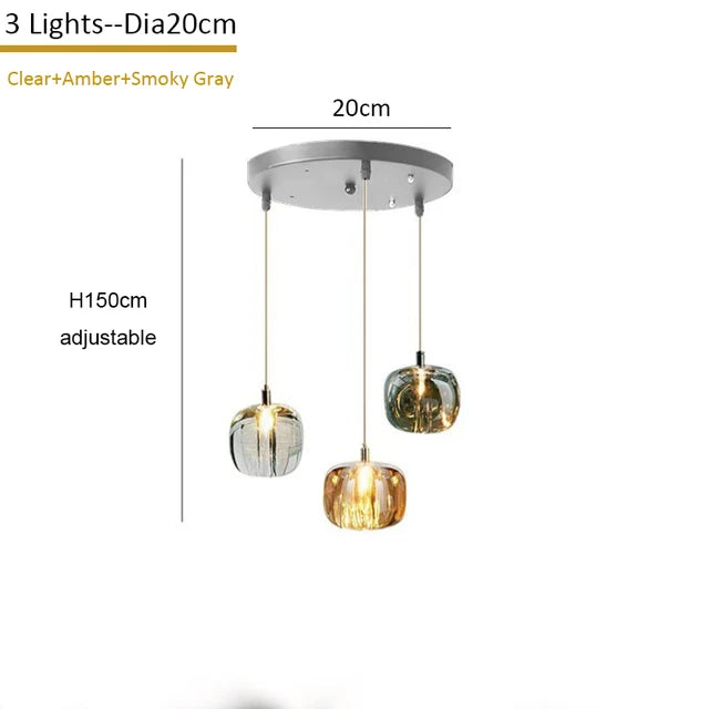 DecorBites™ Crystal LED Chandelier for Home Decoration and Modern Lighting