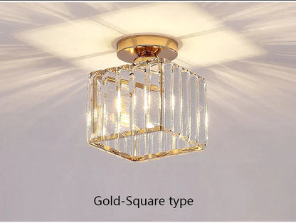 DecorBites™ Crystal LED Ceiling Light for Home Decor, Modern Aisle Light Fixture for Bedroom Living Room